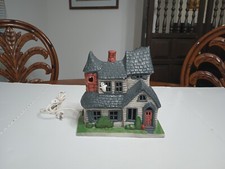VTG Halloween Spooky Light Up House     CLEAN  