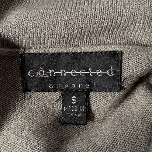 Connected Apparel Ombre Sweater Dress Womens Small Pewter Grayish Brown Cowl NWT - Picture 3 of 10