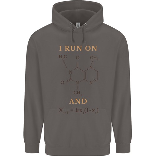 Café i Run On Cafeína Y Chaos Divertido Hombre 80% Algodón Sudadera con Capucha - Imagen 4 de 27