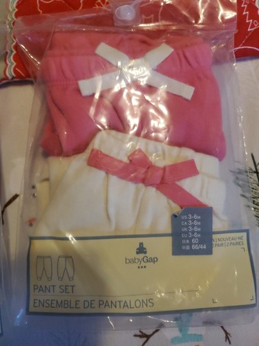 Vintage BabyGap Mädchen 3er Set Langarm Bodys + 2 passende Hosen NEU 3-6m - Bild 3 von 5