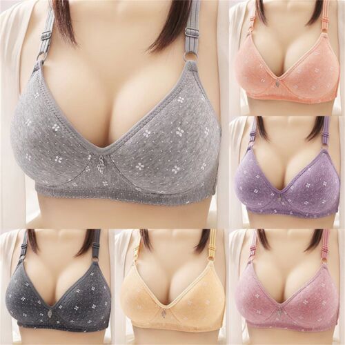 Front Closure Bra For Women Comfort Wireless Full Coverage Womans Sleep Bra