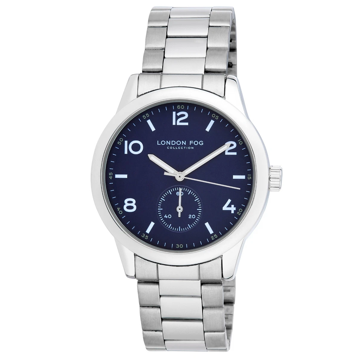 London Fog Perth Silver Second Hand Bracelet Watch LF018