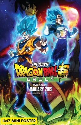 Dragon Ball Super The Movie Broly (2018) Movie Poster 11x17