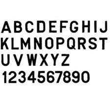 Boating Accessories New 3" Gothic Letters Numbers seachoice 74431 Letters 3...