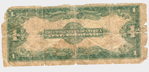 $1 "1923" (HORSEBLANKET) $1 (SILVER CERTIFICATE) "1923" (HORSEBLANKET) ROUGH!!! - Picture 2 of 2