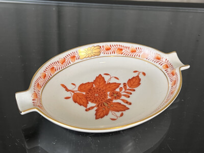 Herend Porzellan Aschenbecher 11 x 7,5 cm. 1 Wahl - Top Zustand 