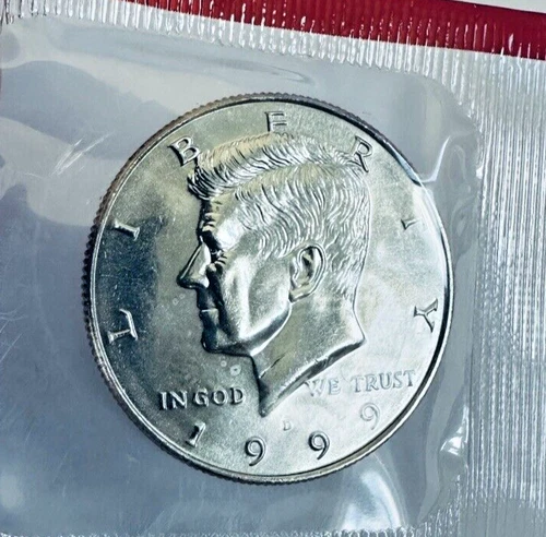 1999-D JFK GEM BU Half Dollar ~~ Sealed Original Mint Cello ~ Choice Coins!