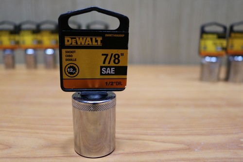 Dewalt 1/2" drive 12pt Chrome socket SAE Imperial AF single multi listing - Picture 10 of 24