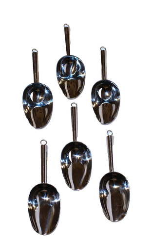 Stainless Steel Dry Goods Lot of 6 Coffee Beans Flour Sugar Bar Foods Scoop Tool - Picture 2 of 6
