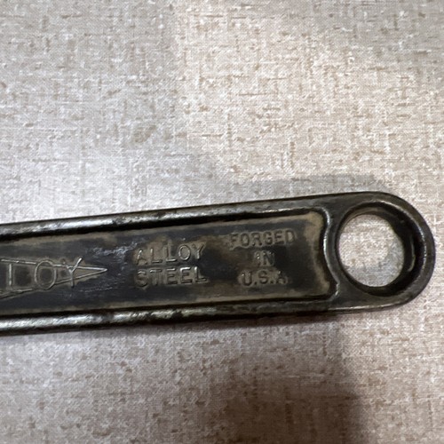 VTG DIAMALLOY 12" Adjustable Wrench Diamond Tool and Horseshoe Co Duluth Minn US - Picture 2 of 12