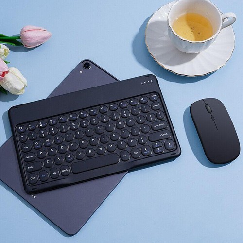 Rechargeable Bluetooth Keyboard and Mouse Set for Tablet Phone Laptop 10 Inch Th - 第 27/33 張圖片