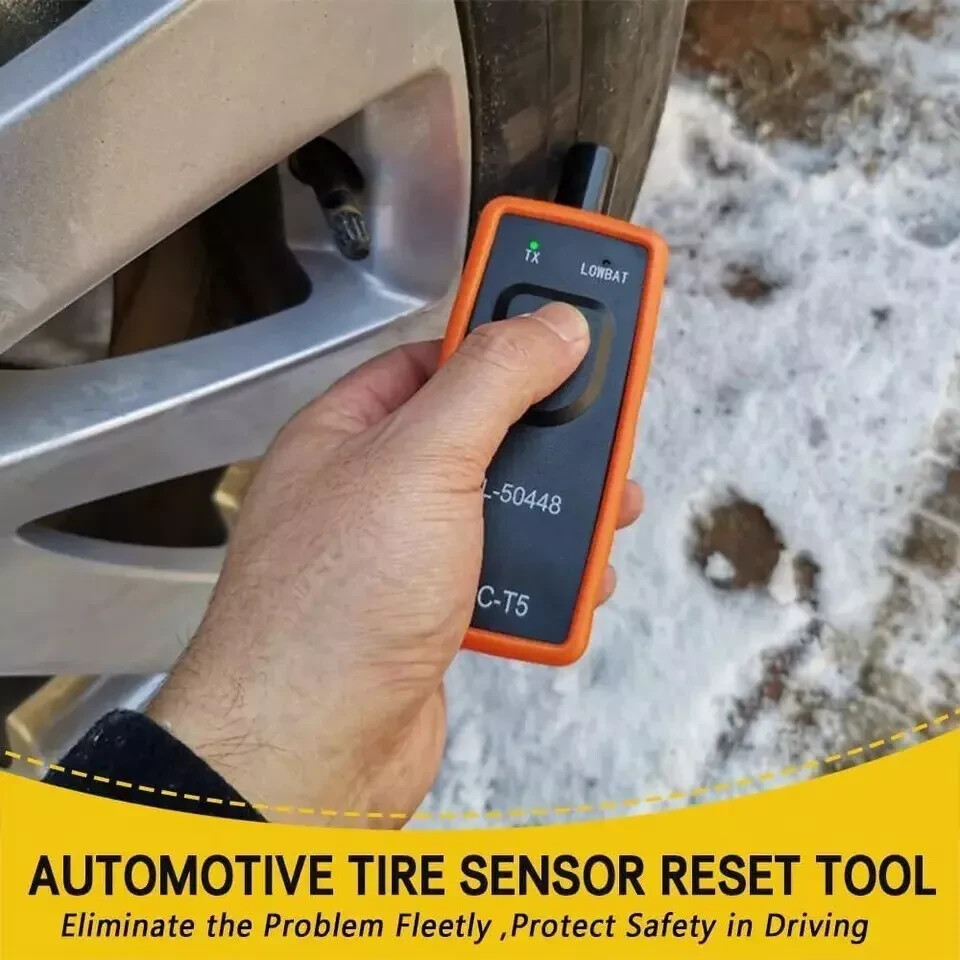 TPMS Relearn Tool OEC-T5 - Tire Pressure Sensor Activation Reset Tool For Most Vehicles (Orange)