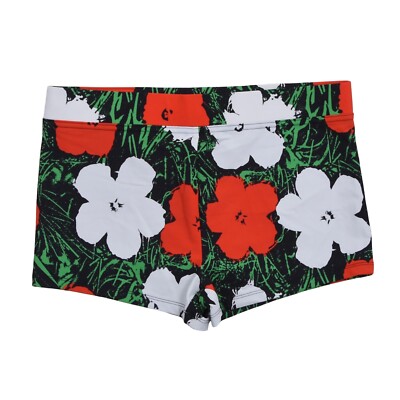 NEU ANDY WARHOL x CALVIN KLEIN Badeshorts Gr M Swim Shorts Swimsuit Trunk Hibisk