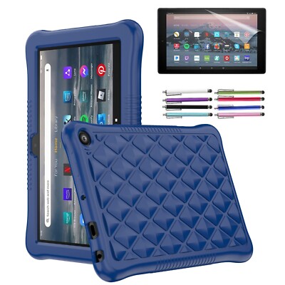 For Amazon Kindle Fire 7 2022 12th Gen Clear Case Shockproof Soft Slim Cover
