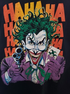 Vintage 1989 Joker Batman Anvil T Shirt Single Stitch Men's Size M