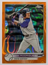 🔥 2022 Topps Chrome Pro Debut JOSE RODRIGUEZ Orange Lava Refractor /25 MINT! 🔥