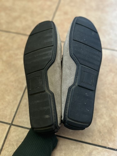 Bacco Bucci Made In Italy Gray/Brown Suede Leather Slip On Loafers Shoes ,Sz 11 - Picture 5 of 5