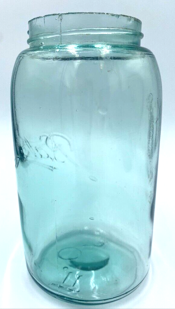Ball Mason Quart Jar Blue, Triple L, Mold 3 1900-1910 | eBay