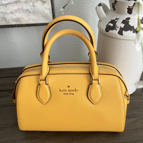 Bolso de Mano Kate Spade Bolso de Mano Madison Saffiano Cuero Narciso Lona Bandolera $349 - Imagen 3 de 19