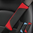 Car Seat Belt Pads Harness Carbon Fiber Shoulder Strap Cover Safety Cushions.