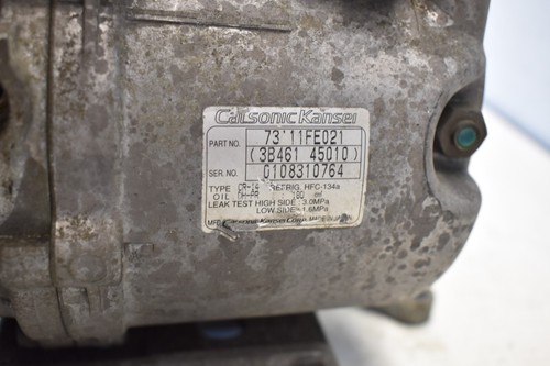 SUBARU IMPREZA BUGEYE WRX STI UK 2000-2002 A/C AIR CONDITIONING PUMP 73111FE021 - Picture 11 of 16