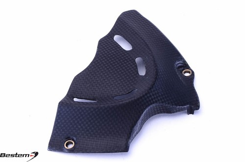 2011-2018 Ducati Diavel MATTE Carbon Fiber Sprocket Chain Cover Fairing Cowl - Picture 3 of 4