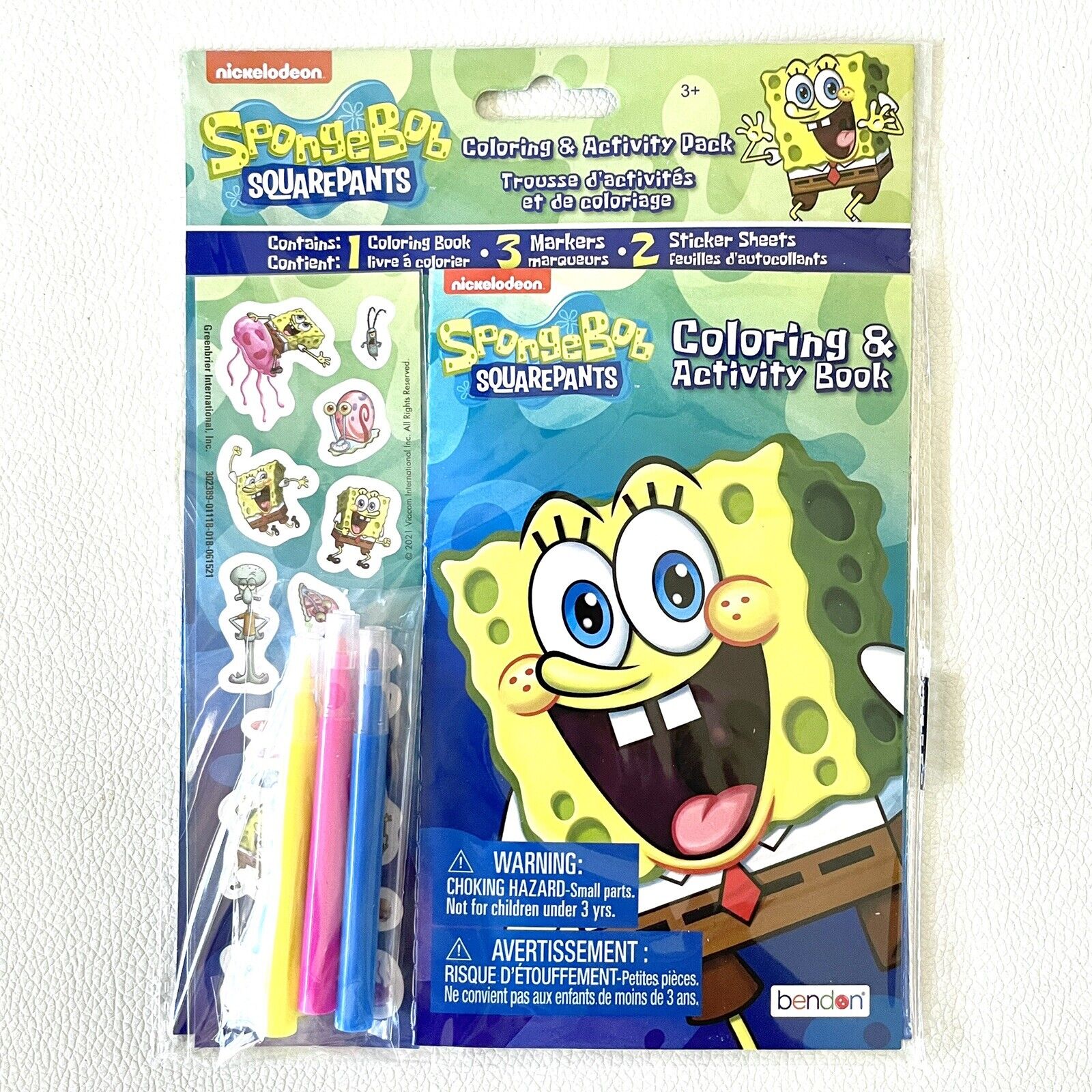 Coloring Activity Book SpongeBob Squarepants Doodle PB, Unmarked