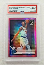 2019 RJ BARRETT Panini Donruss ROOKIE Optic Hyper Pink-NEW YORK KNICKS-PSA 10 