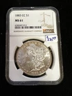 1883 CC MORGAN DOLLAR NGC MS 61 012