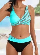 Ladies Bikini Set Padded Push Up Bra Swimwear Bathing Suit Beach Swimsuit 6-20