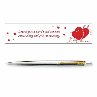 12 x Parker Classic Jotter Stainless Steel GT Gold Trim Ball Point Pen Blue Ink