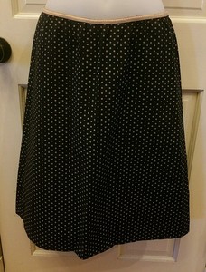 Speechless-Black-Brown-Polka-Dot-Women-039-s-A-Line-Stretch-Skirt-Size-Med-EUC