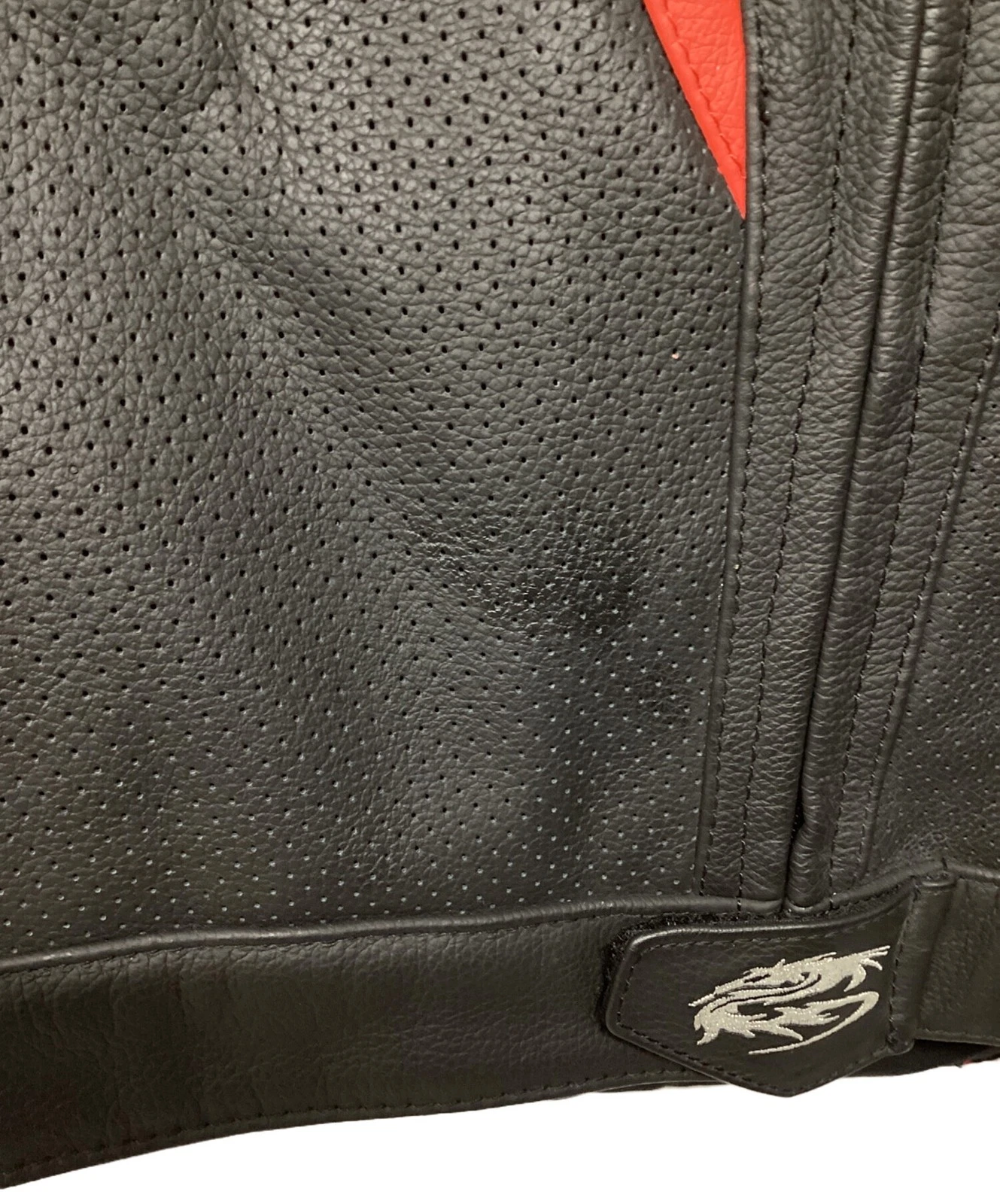 Arlen Ness Leather Protector Jacket Men's Size 54 Red - product detail image 8