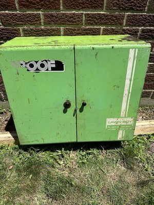 Vintage Lawn Boy Parts Cabinet Wall Mounted Shelf Power Equipment 24 W 20 H 12 D