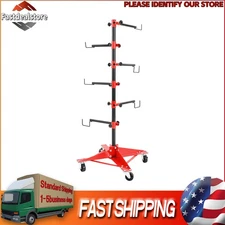 48" Rotating Bumper Hanger Stand Painting Car Repair Rack Tree Auto Body Shop