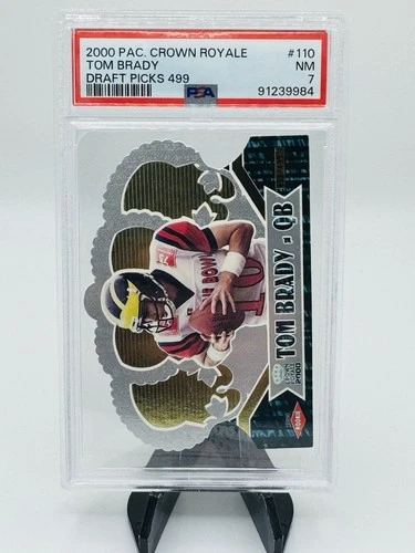 2000 Pacific Royale Draft Picks #110 Tom Brady Patriots RC Rookie/499 PSA 7 🐐