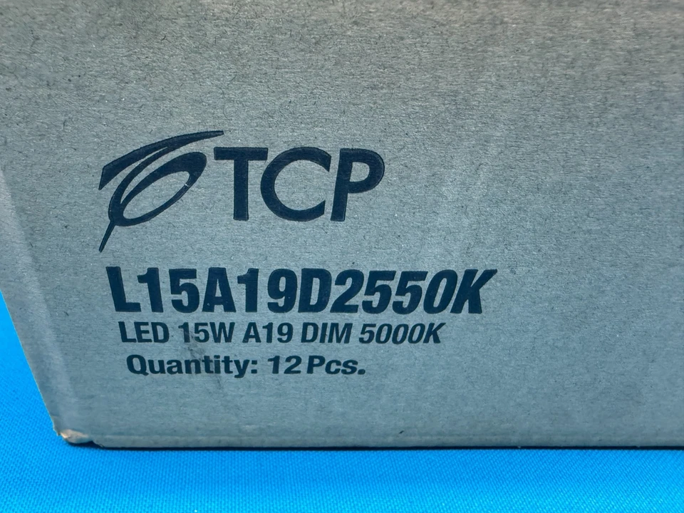 Case of 10 - TCP L15A19D2550K LED 15W A19 5000K Dimmable Light Bulb - Image 3 of 4