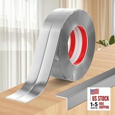 Wall Corner Protector Peel and Stick Wall Molding Trim 0.8 In x 20 Ft Silver