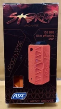 ASG Storm Apocalypse Airsoft Grenade - 155 BB Capacity - Orange - Free Ship
