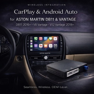 Aston Martin DB11 Vantage 2016-2023 Wireless CarPlay Android Auto Decoder Modul
