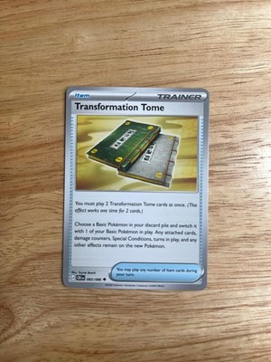 Transformation Tome 083/086 Uncommon Chaos Rising Pokemon Near Mint
