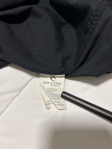 Rip Curl Logo Short Sleeve Button Up Shirt Size M Surf Outdoor Beach Casual Y2K - Picture 4 of 5
