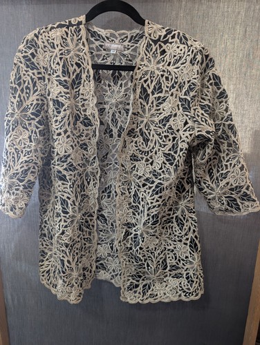 Vintage Tesoro's Since 1945 Filipina Guipure Jacket Cardigan