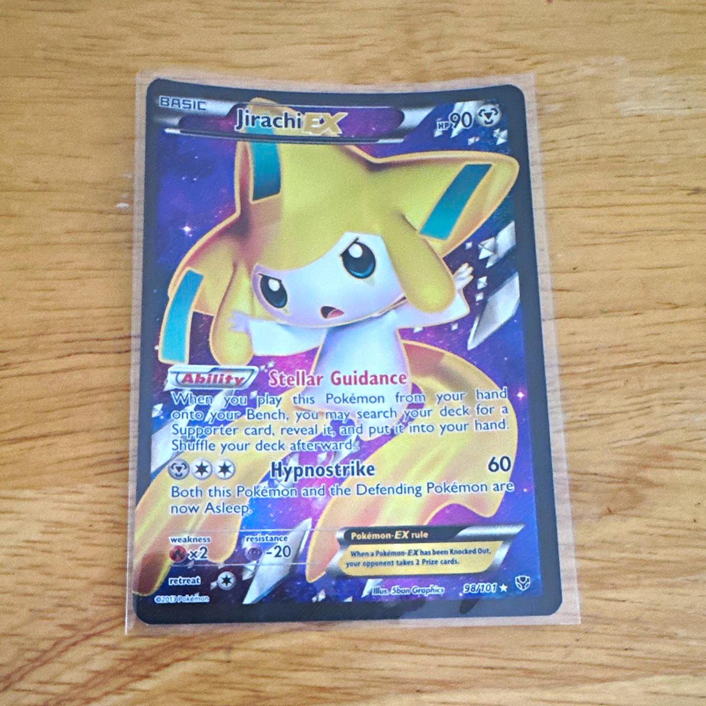 Pokémon TCG Jirachi EX 98/101 Plasma Blast Full Art Holo Ultra Rare Eng 2013
