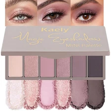 evpct 6 Colors Eye Shadow Palette Makeup 0.25 Ounce (Pack of 1), K07-Mauve 
