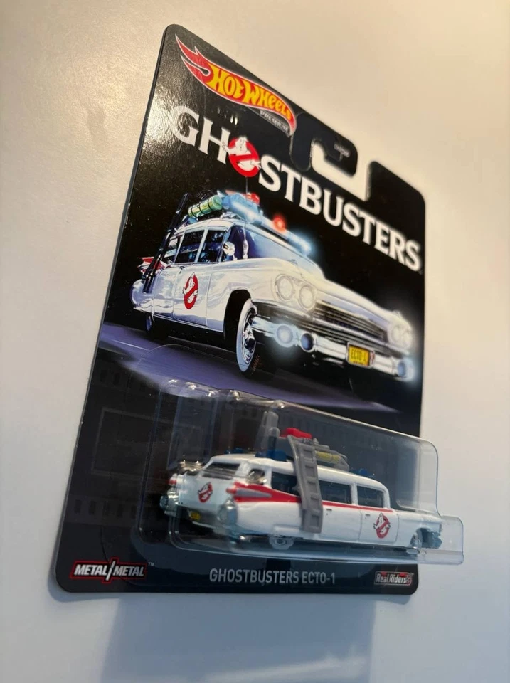 Hot wheels Ghostbusters ECTO-1 on Real Riders rare replica Entertainment 2019 - Bild 3 von 4