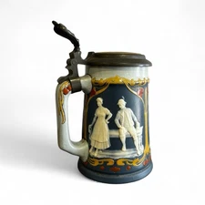 Antique Mettlach German Beer Stein