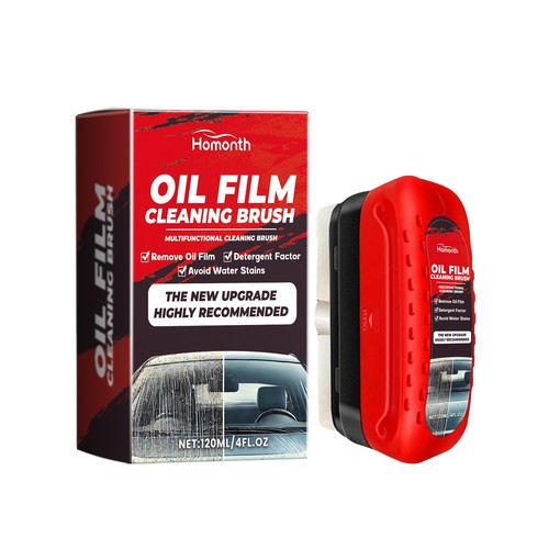 120ml Car Automotive Glass Oil Film Cleaner All-in-one Brush Removal Fluid