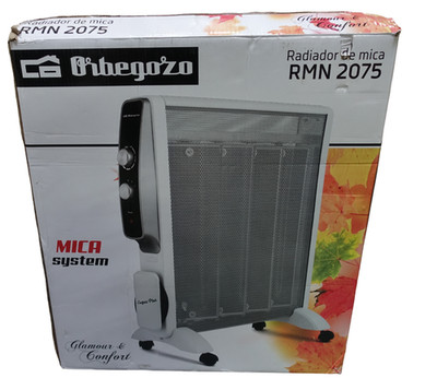 Orbegozo Heizgerät RMN 2075 Elektroheizung 2000W 2 Stufen Thermostat Weiß