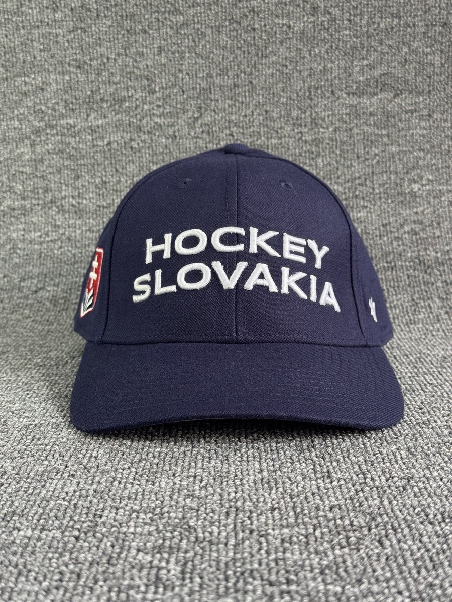 '47 Brand Hockey Slovakia Strapback Cap Navy Blue Embroidered Hat